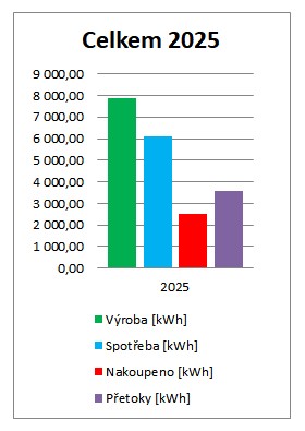 Celkový přehled za rok 2025